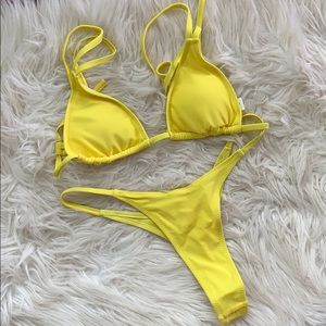 NEW - two piece yellow bikini